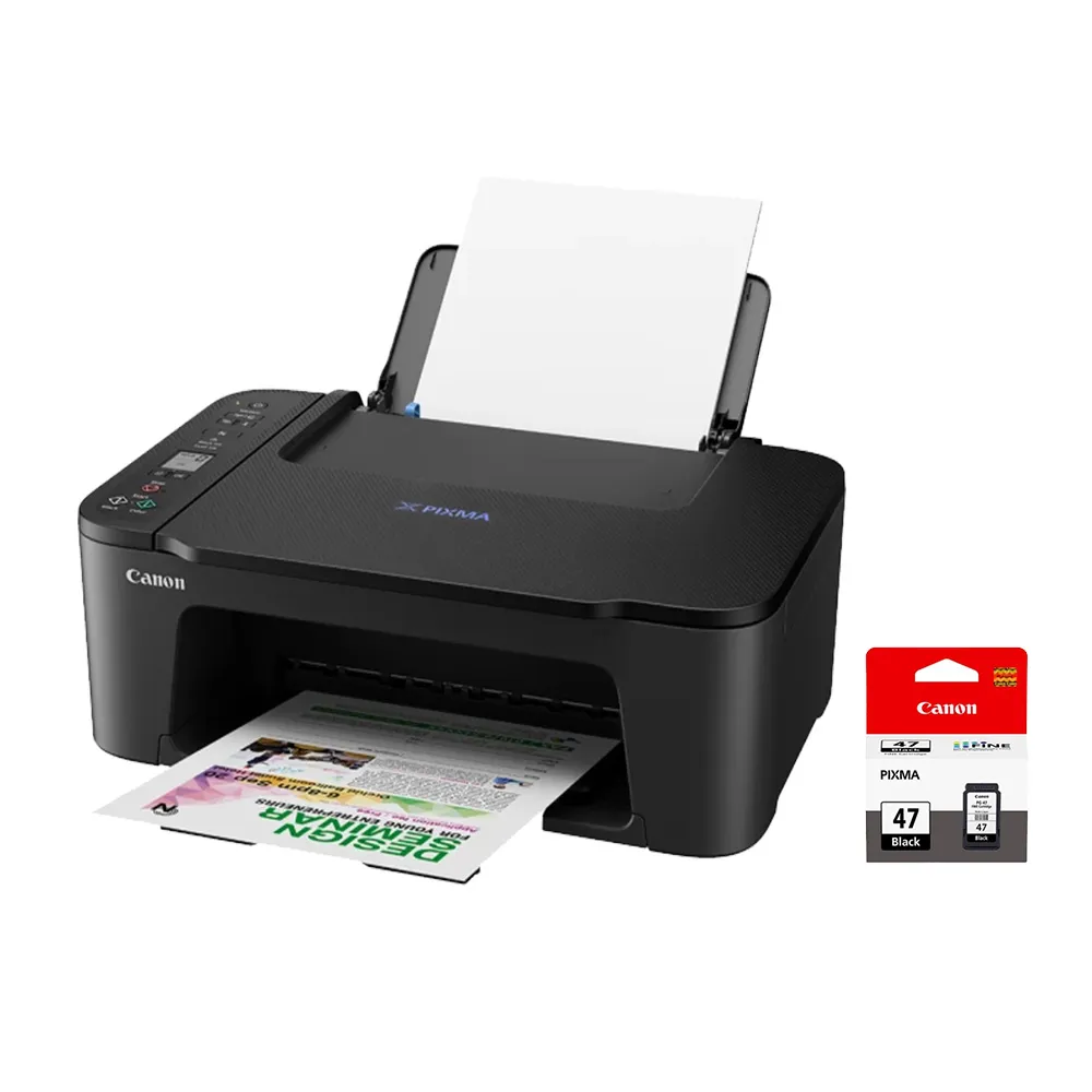 【Canon】官方直營 搭1黑墨★PIXMA E3470 三合一Wi-Fi多功能噴墨印表機(列印/影印/掃描/WIFI)