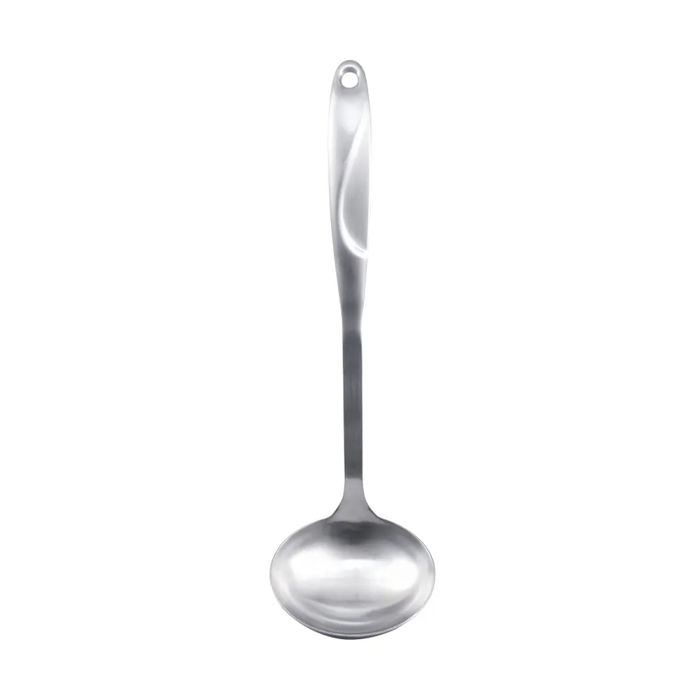 【GREEN BELL綠貝】Silvery304不鏽鋼廚具｜34cm大湯勺(長柄杓 火鍋杓 耐高溫 隔熱防燙 SGS)