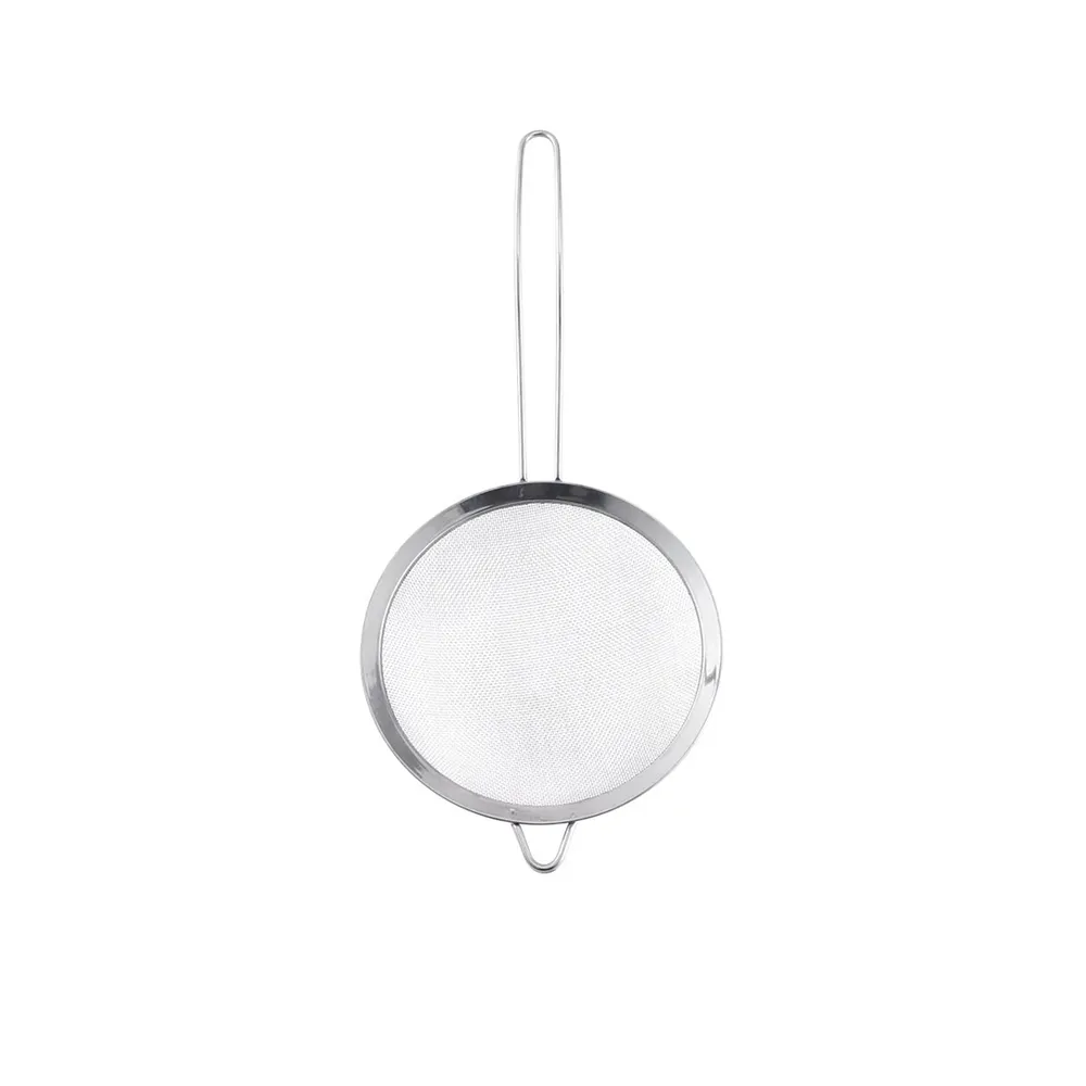 【GREEN BELL綠貝】Silvery304不鏽鋼廚具｜14cm小濾網(極細濾網 濾油 濾渣 掛勾收納 耐高溫 SGS)