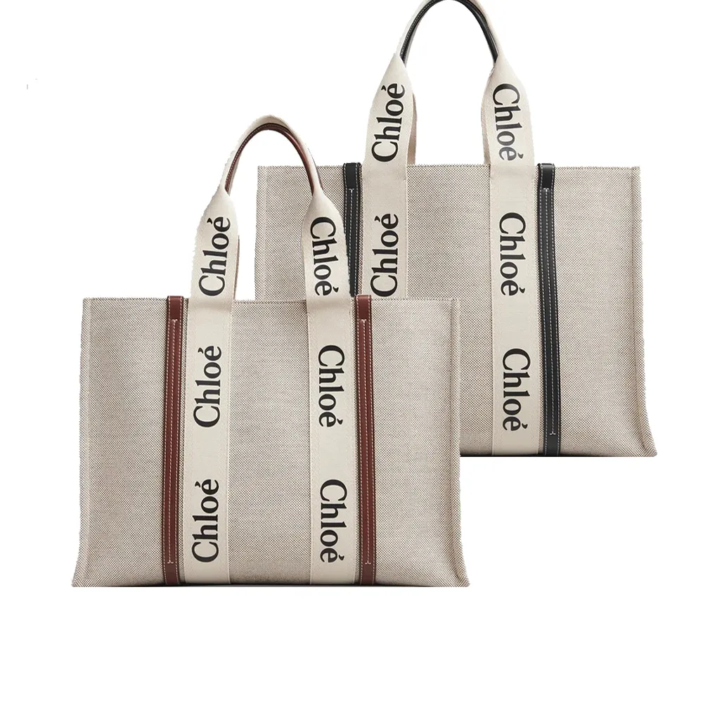 【Chloe’ 蔻依】tote bag帆布托特包(大號/任選)