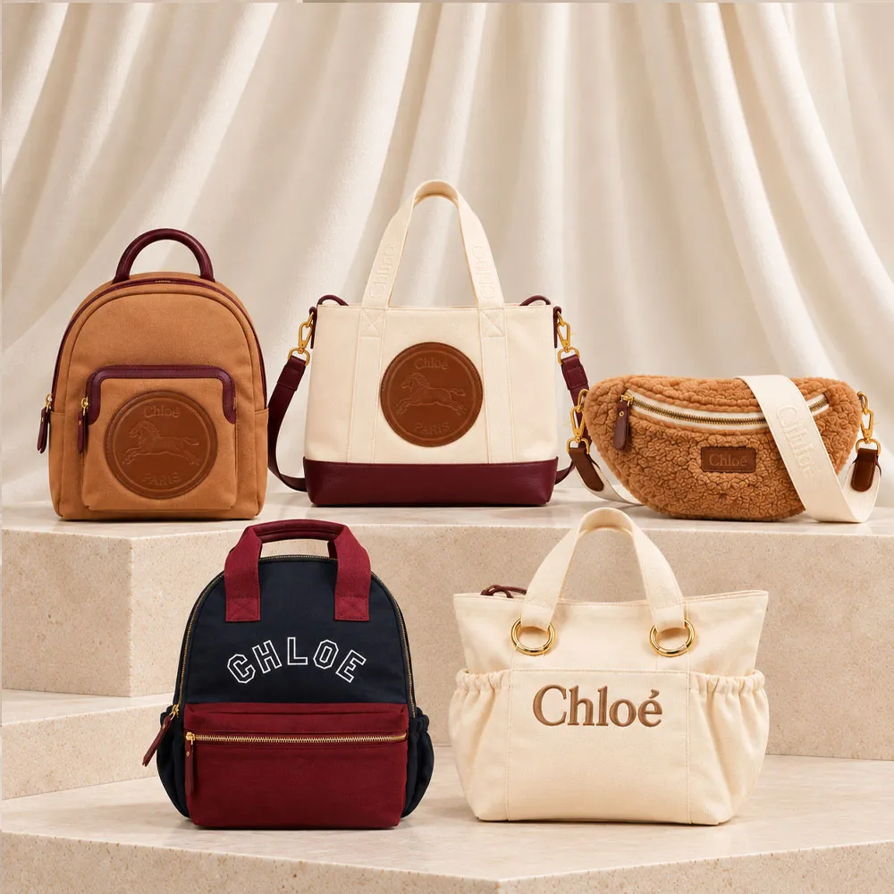 【Chloe’ 蔻依】經典LOGO帆布包/相機包(多款選)