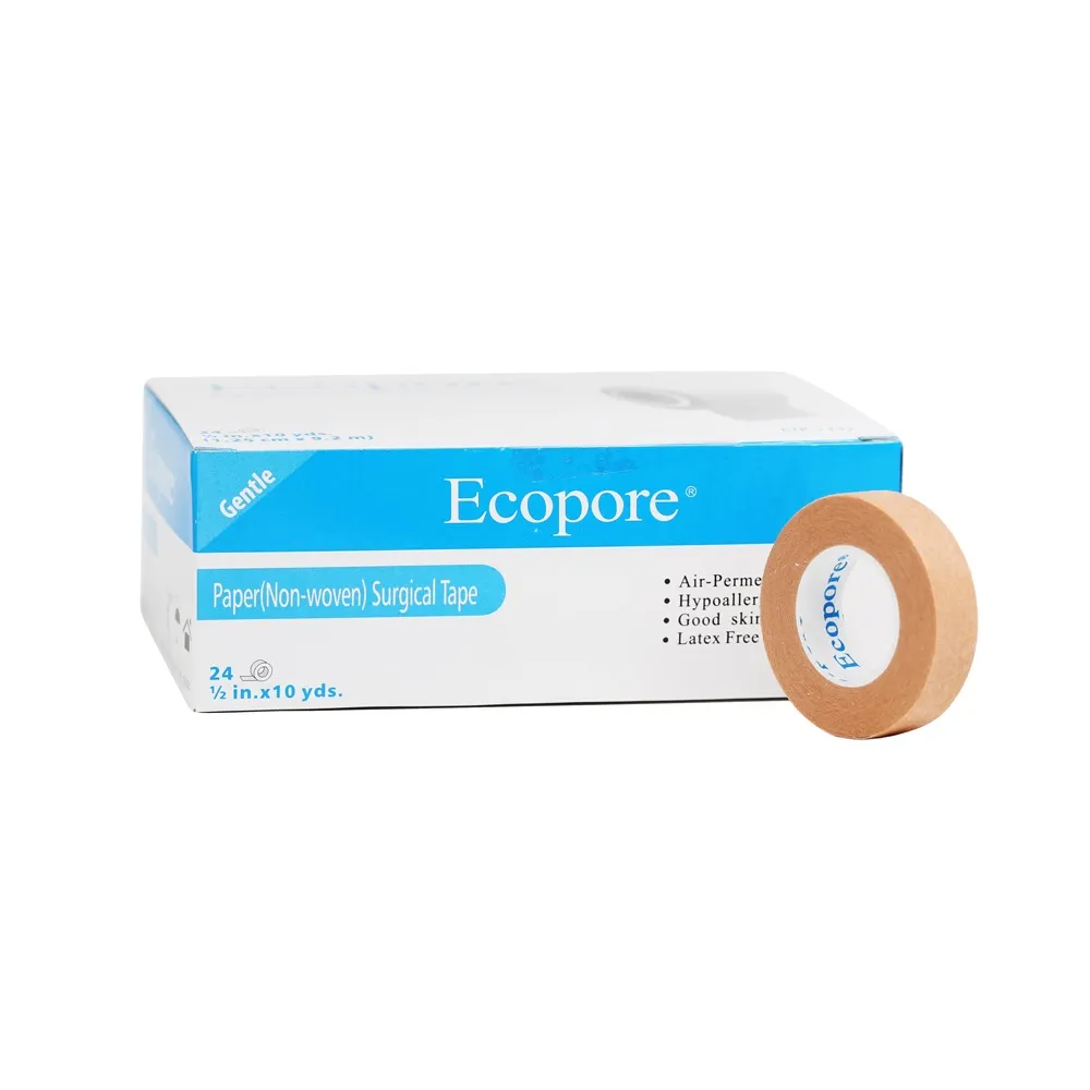 【Ecopore】春田 醫療透氣膠帶-膚色0.5吋(24卷/盒)
