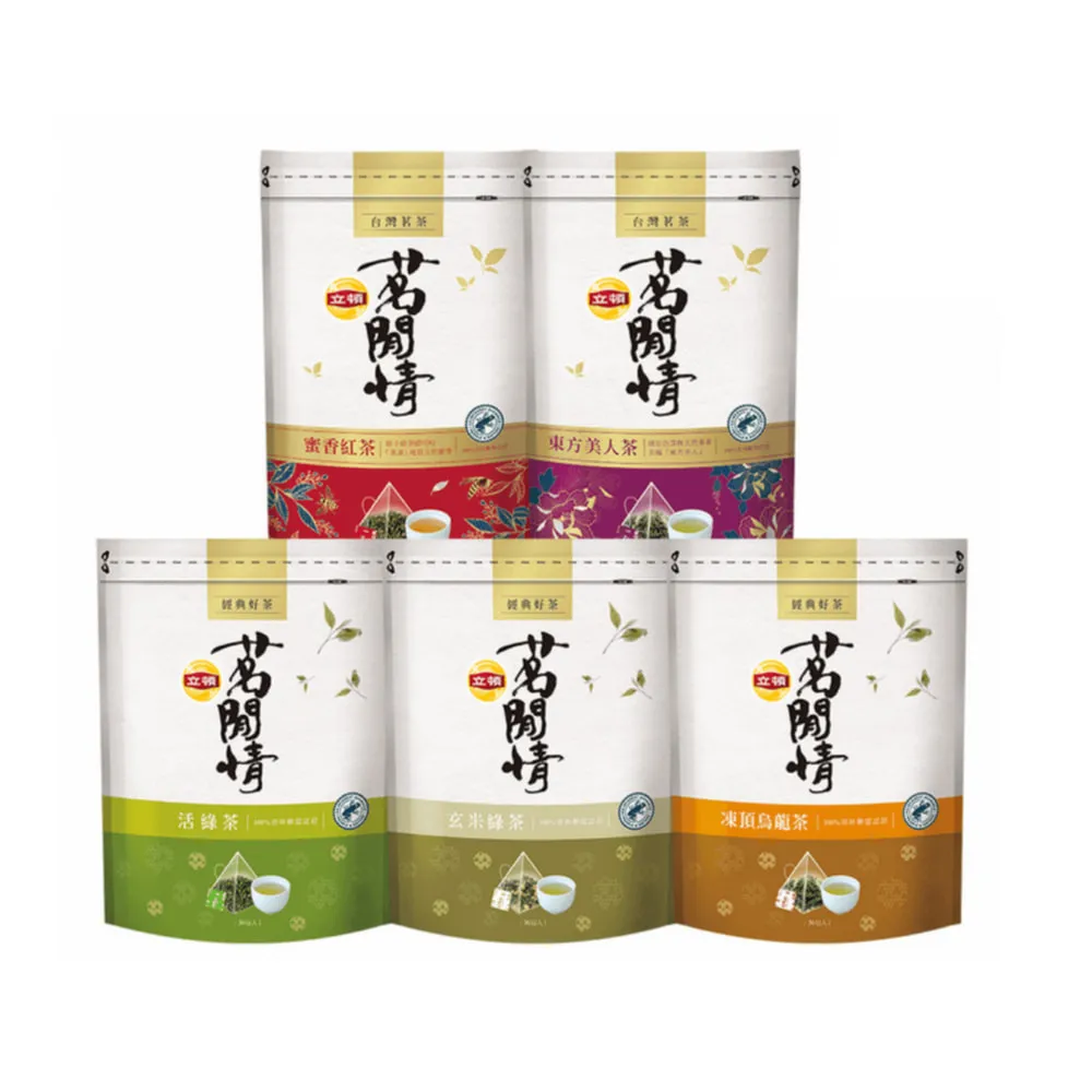 即期品【立頓】茗閒情茶包 3袋組★(凍頂烏龍/活綠茶/玄米綠茶/蜜香紅茶/東方美人)