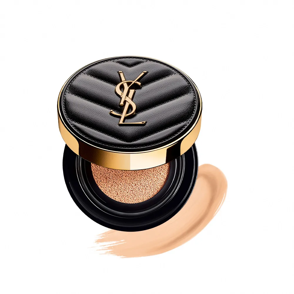【YSL】官方直營 恆久完美霧光氣墊粉餅 SPF23/PA++12G(皮革氣墊/全新升級/任選1款/週年慶)
