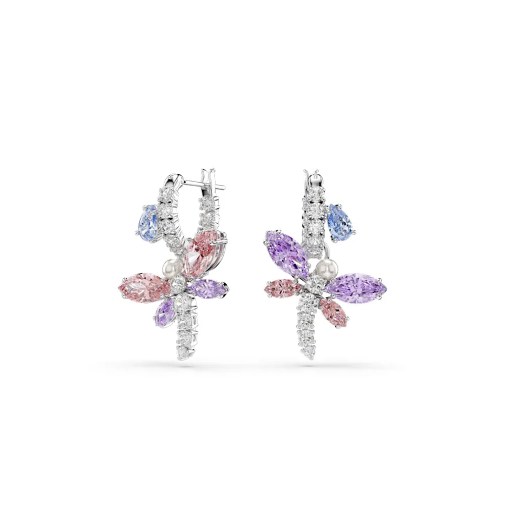 【SWAROVSKI 施華洛世奇】官方直營 Ariana Grande x Swarovski 蜻蜓 水滴形耳環 | 5749185 新品
