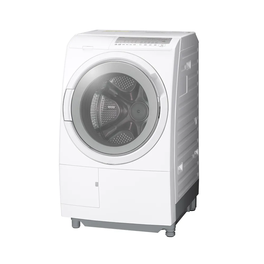 【HITACHI 日立】12KG 日製智能感測變頻左開滾筒洗脫烘洗衣機(BD-SG120JJ-W)