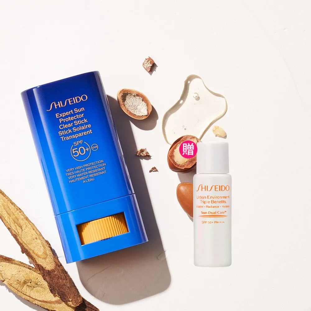 【SHISEIDO 資生堂國際櫃】新艷陽 • 夏熱防禦果凍防曬棒20mL(SPF50+·PA++++/防曬/防曬乳/戶外活動)