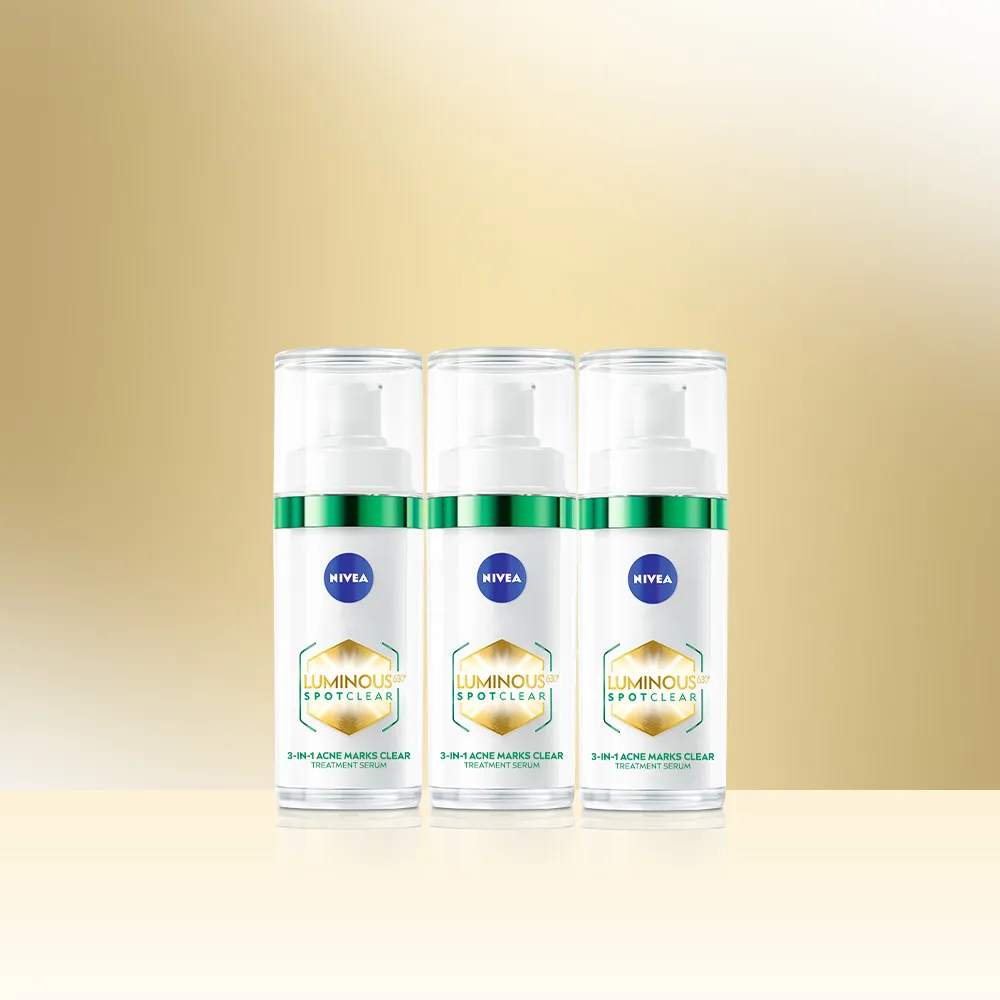 即期品【NIVEA 妮維雅】630淡斑煥白/煥膚精華30mlx3入(提安明多630/抗老/抗痘印)