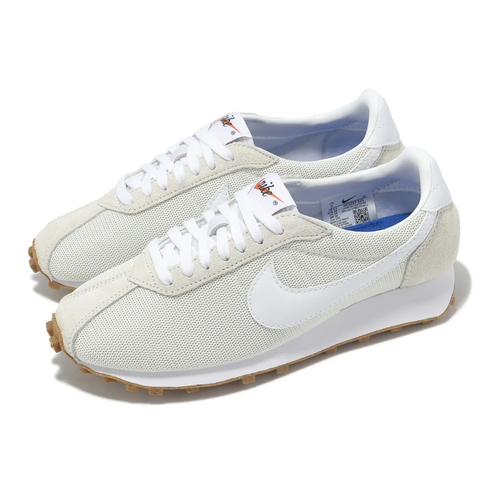 【NIKE 耐吉】休閒鞋 Wmns LD-1000 女鞋 米白 白 麂皮 復古 膠底(HF3227-101)