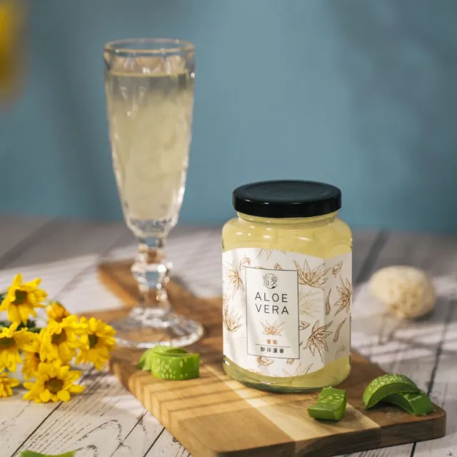 【究愛燕窩】蜜菊鮮採蘆薈四入組380ml/瓶(飽滿果肉/清熱生津/蜂蜜菊花/淡雅清甜)