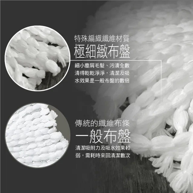 【好神拖】專用極細緻/超吸水/去油汙布盤特談四入組-(無包裝袋僅牛皮紙盒裝)