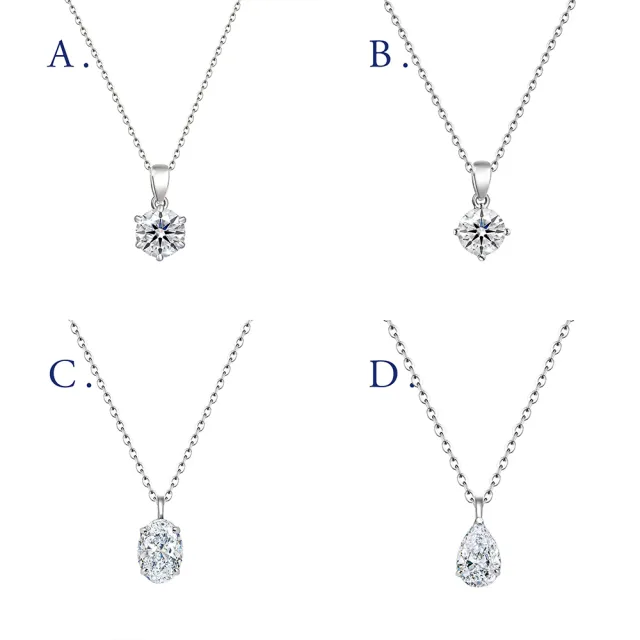 【IS DIAMOND】買一送一 IGI 1克拉鉑金台 D/ VS1 鑽石項鍊/手鍊 任選(培育鑽石) 送12分鑽石手鍊