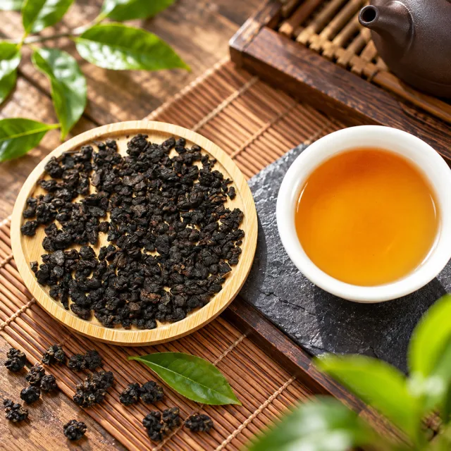 【龍源茶品】凍頂功夫陳年老烏龍茶葉150gx4罐(共1斤;附提袋;熟茶;中焙火;重發酵)