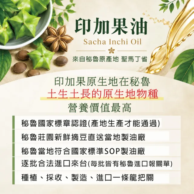【愛善那】秘魯印加果油液態膠囊x3 共270顆(omega-3 最高達48%)