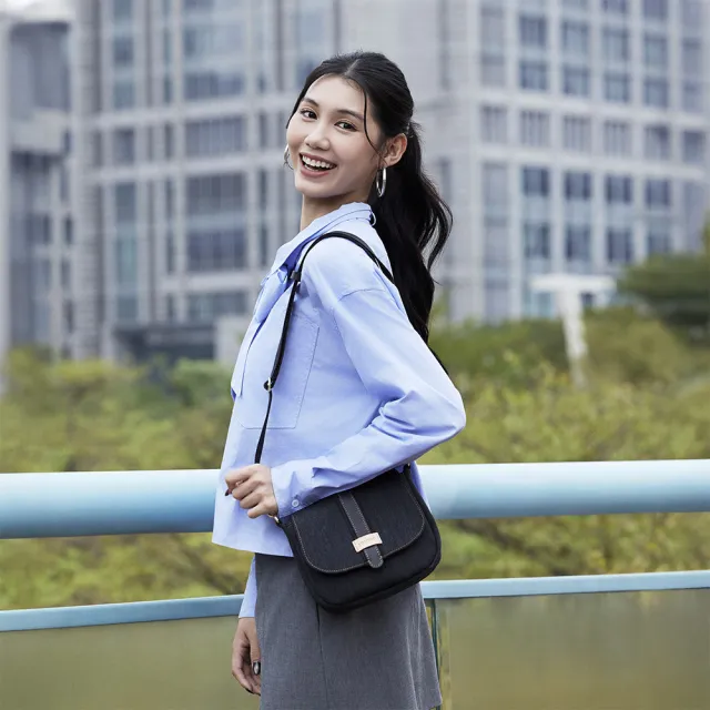【satana】Denim 單寧牛仔 小型馬鞍包 小圓筒包 迷你托特包 迷你彎月手提包 輕量防潑水 多款多色