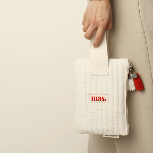 【Masmarulez】Strap 手提收納包｜Stitched cotton 系列