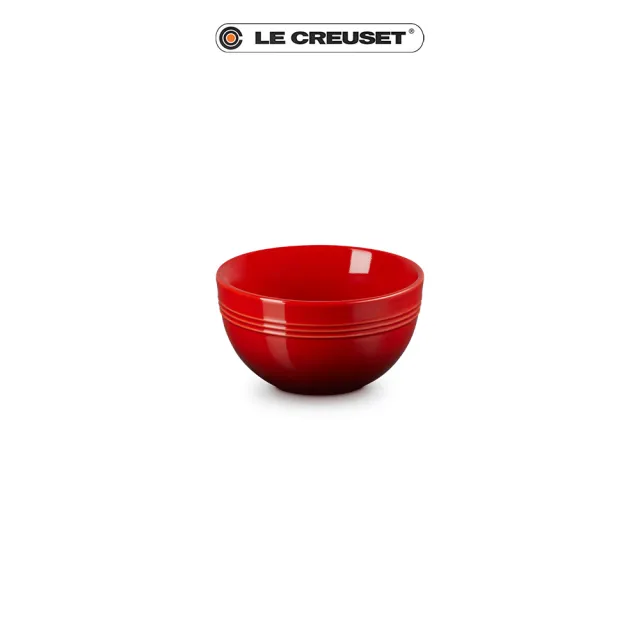 【Le Creuset】瓷器舊金山系列飯碗350ml(櫻桃紅/琉璃藍/迷霧灰-無盒 3色選1)
