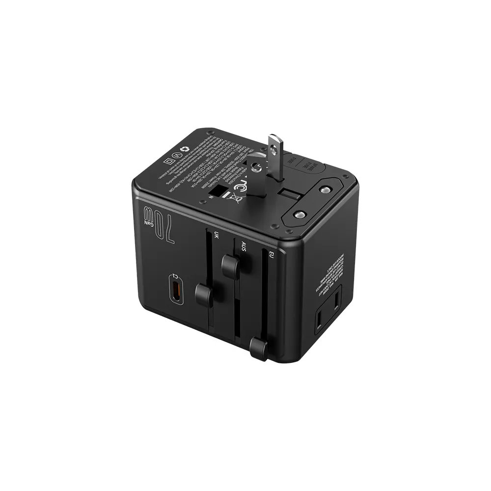 【Choetech】PD5064 70W 3C2A 氮化鎵萬國旅行轉接充電器