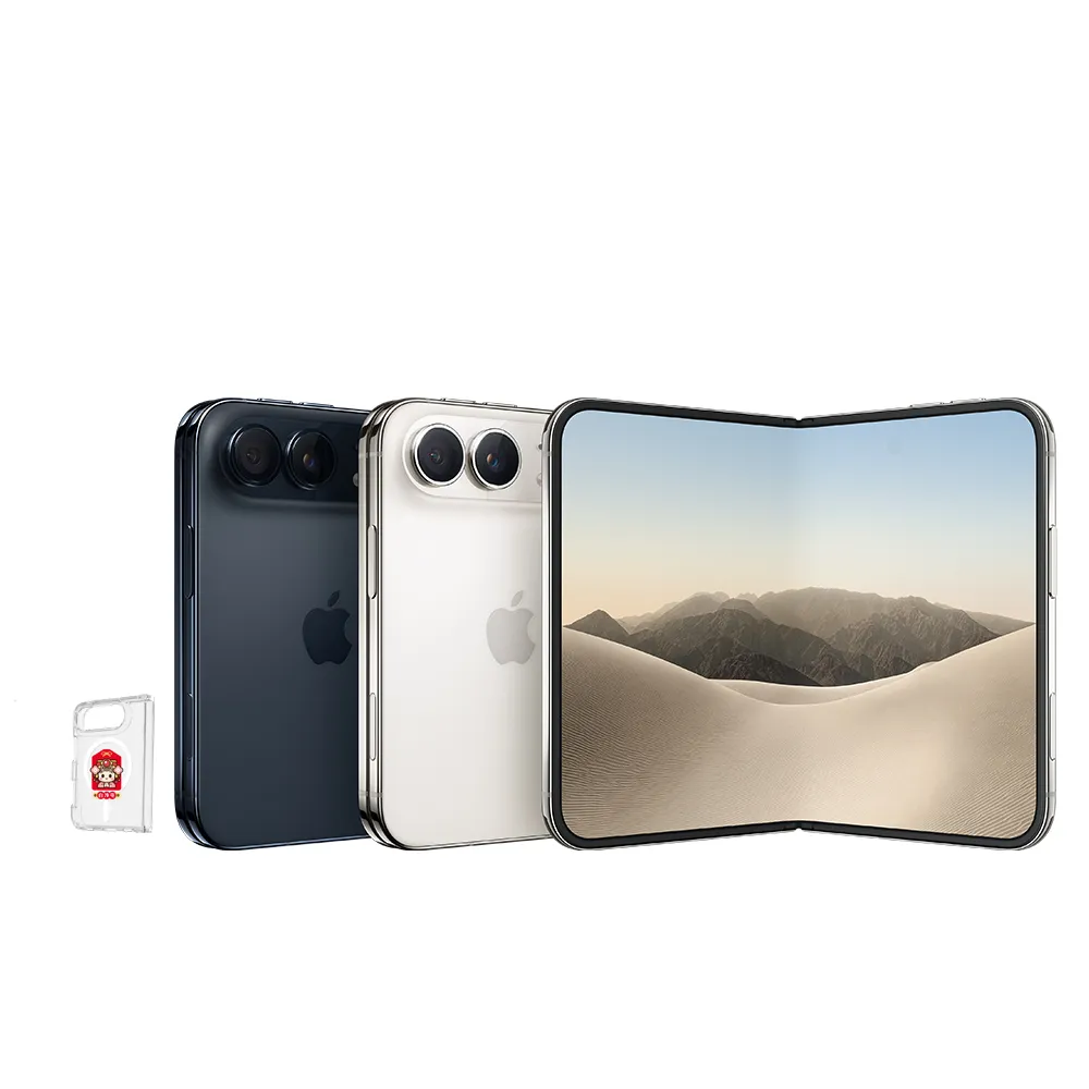 【Apple】iPhone Duo(1TB/7.6吋)(白沙屯透明防摔殼組)