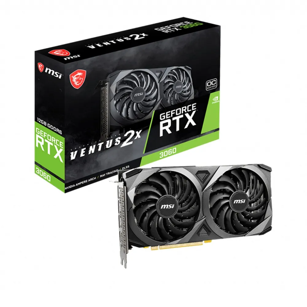 【MSI 微星】顯卡+水冷組★GeForce RTX 3060 VENTUS 2X 12G OC 顯示卡+MAG A13 360水冷
