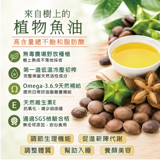 【愛善那】秘魯第一道冷壓初榨印加果油 買2送100ml(Omega-3 最高達48%)