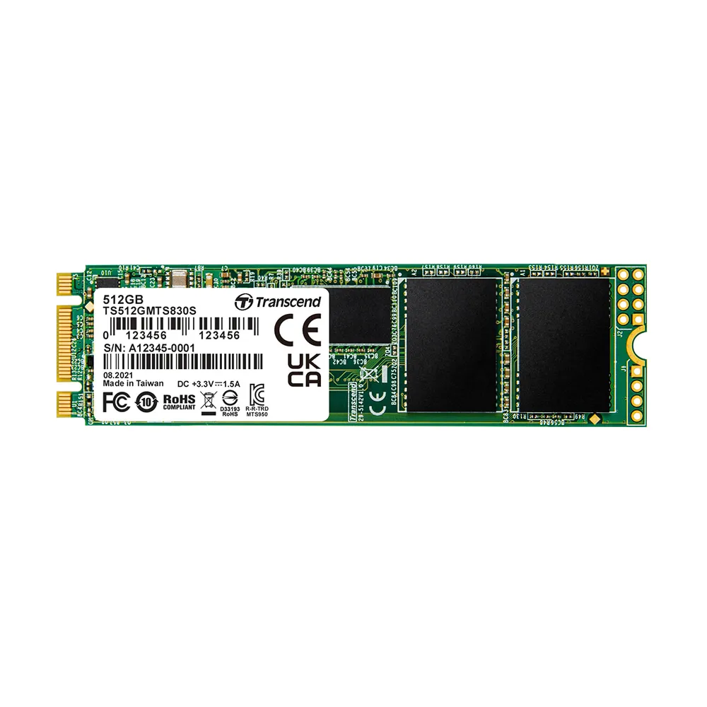 【Transcend 創見】MTS830S 512GB M.2 2280 SATA III SSD固態硬碟(TS512GMTS830S 新舊包裝隨機出貨)