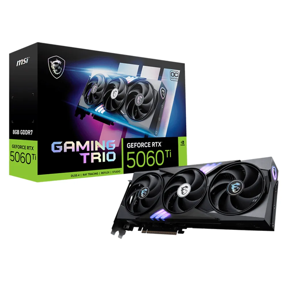 【MSI 微星】GeForce RTX 5060 Ti 8G GAMING TRIO OC 顯示卡