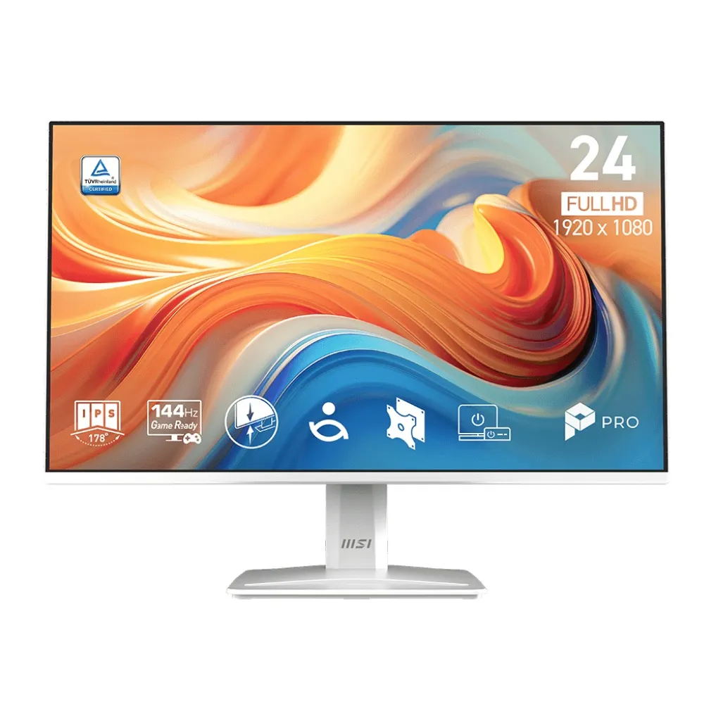 【MSI 微星】5入組★PRO MP243W E14 24型 IPS 144Hz 平面美型商用螢幕(EyesErgo技術/HDMI/內建喇叭)