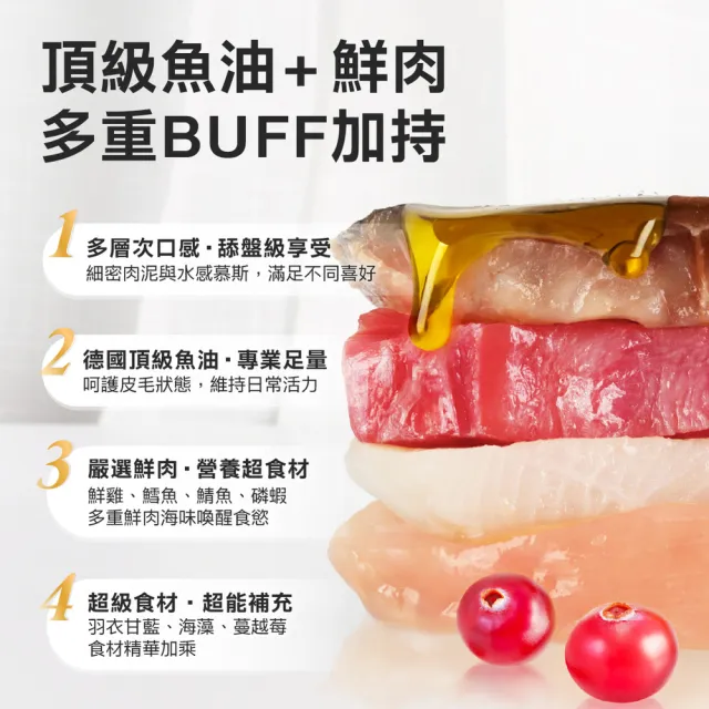 【怪獸部落】貓咪德國頂級魚油鮮肉無膠主食罐82gx24入(貓罐頭主食/全齡貓/幼貓/成貓/老貓/無膠)