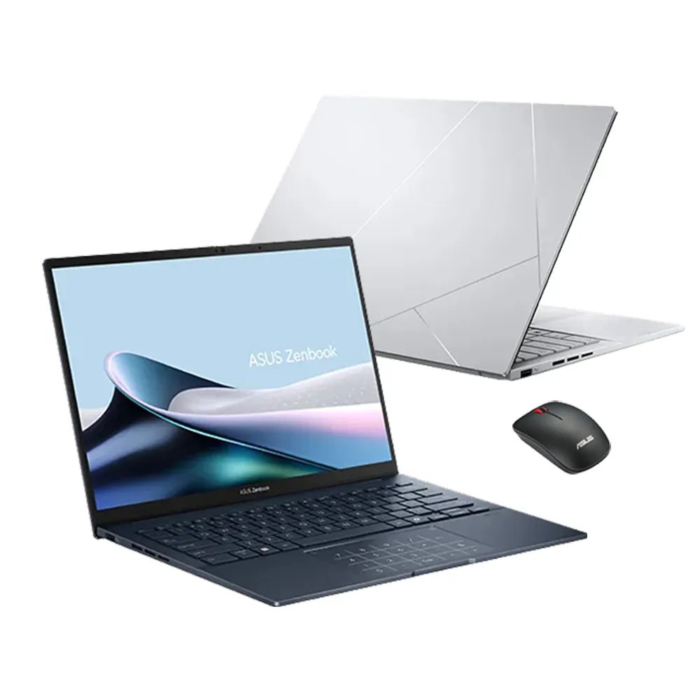 【ASUS 華碩】滑鼠組★14吋Ultra7輕薄AI筆電(ZenBook UX3405CA/Ultra7-255H/16G/512G SSD/W11/EVO/OLED)