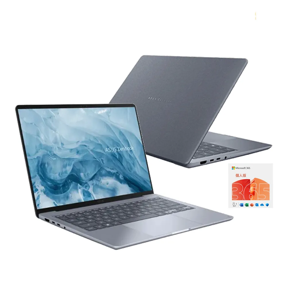 【ASUS 華碩】微軟M365組★14吋Copilot+PC AI筆電(Zenbook 14 UX3480AA/Ultra5-325/16G/512G/W11/OLED)