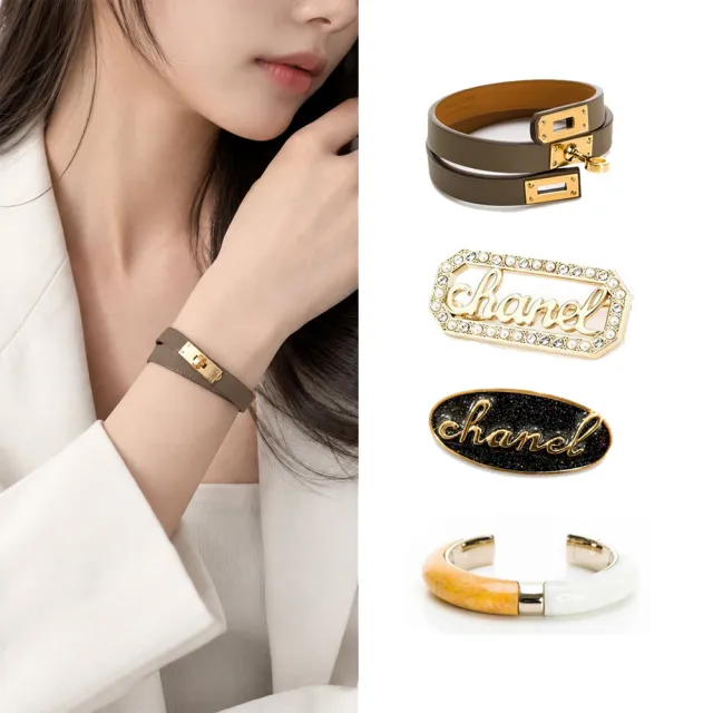 【CHANEL 香奈兒】x愛馬仕x CHLOE 歐洲款精選飾品(胸針項鍊耳環)