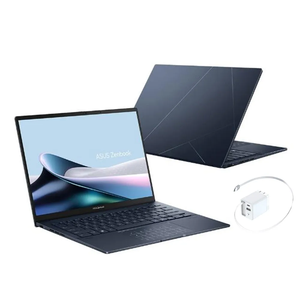 【ASUS 華碩】65W充電頭★14吋Ryzen AI 5 輕薄筆電(Zenbook UM3406GA/Ryzen AI 5-430/16G/512G/W11/OLED)