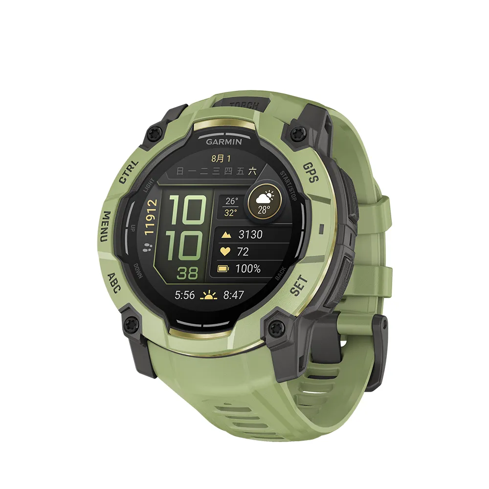 【GARMIN】INSTINCT 3 AMOLED 本我系列GPS腕錶 50mm 曠野綠