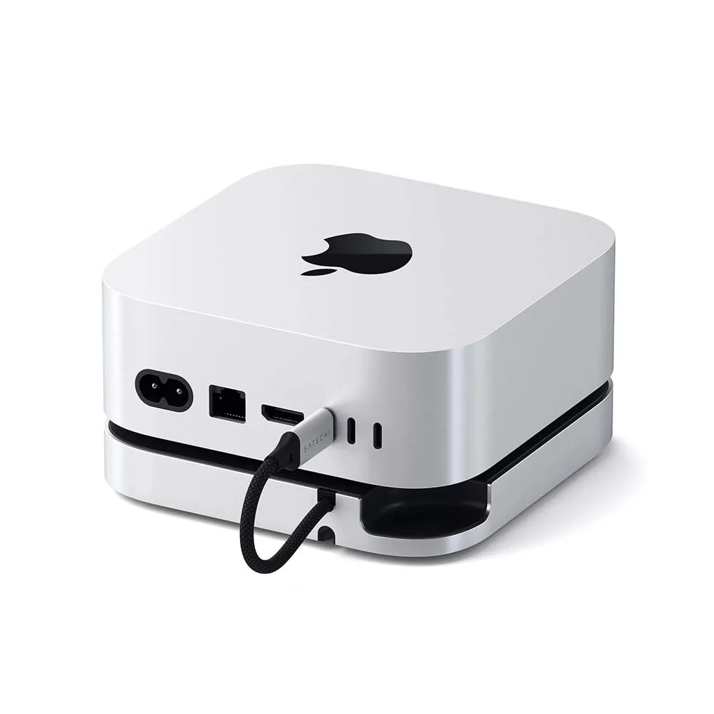 【Satechi】Mac Mini M4 Studio & Hub 擴充埠(銀色 / ST-GNMMES)