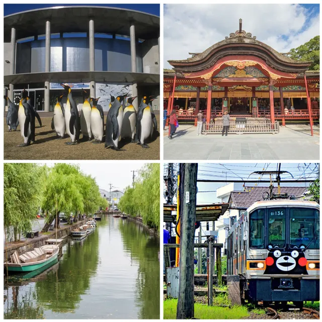 限定九州旅遊無自理餐五日|三大名城熊本城.萌熊電鐵.企鵝水族館.長崎觀景斜坡車