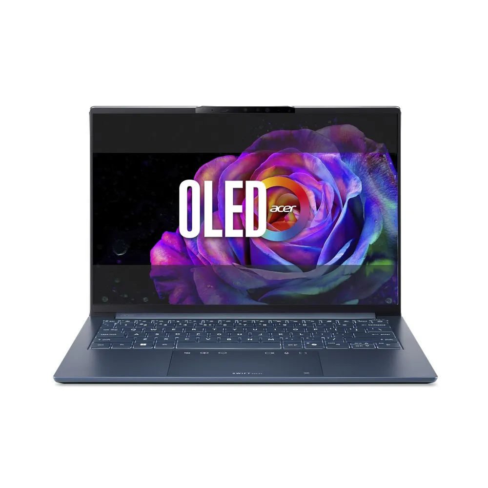【Acer 宏碁】14吋 OLED輕薄 AI筆電-霜霧藍(Swift Go/SFG14-I71-51B4/Ultra 5-338H/32G/512G/W11)