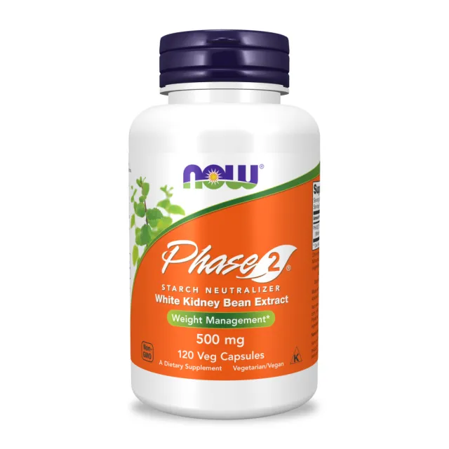 【NOW Foods】專利型Phase 2 白腎豆膠囊x1瓶(120顆/瓶)