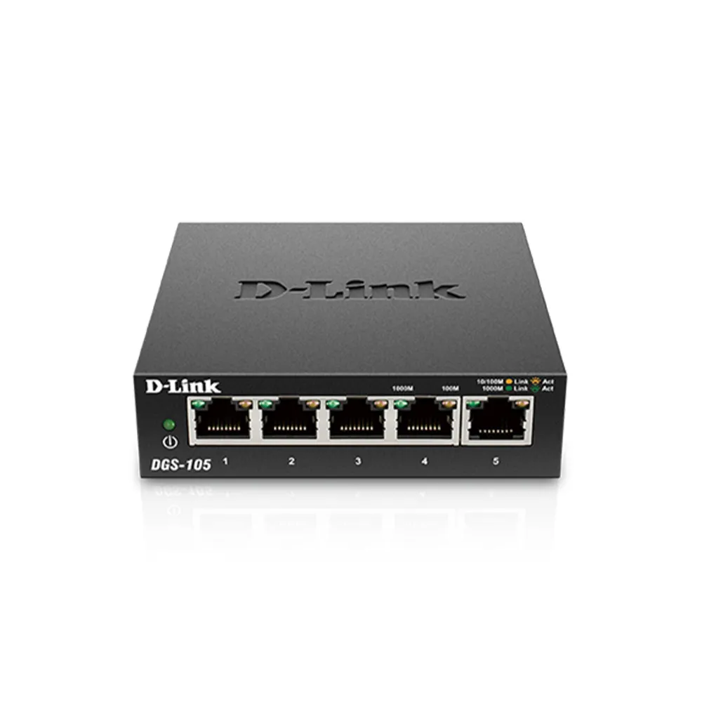 【D-Link】昌運監視器   DGS-105 5埠Gigabit 桌上型無網管交換器