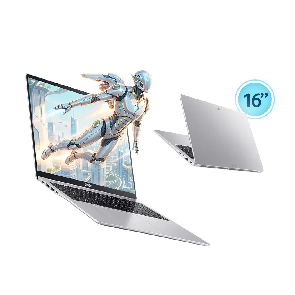 【Acer 宏碁】Office2024★16吋Ryzen AI 7文書筆電(Aspire Lite/AL16-63P-R21S/R7-345/16G/512G/W11)