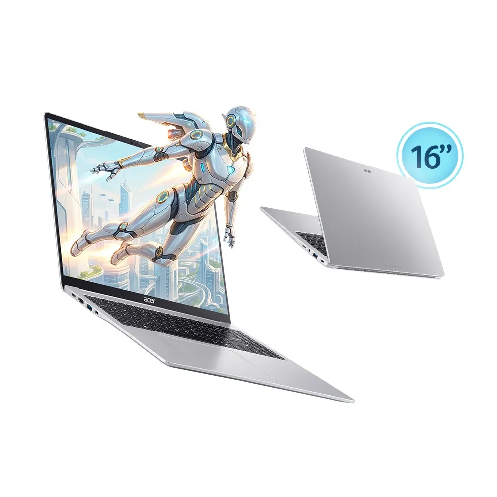 【Acer 宏碁】微軟M365組★16吋Ryzen AI 5文書筆電(Aspire Lite/AL16-63P-R7AF/R5-330/16G/512G/W11)