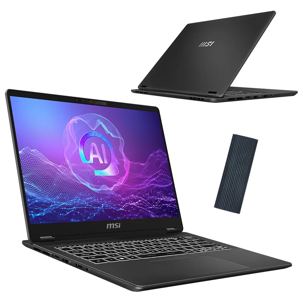 【MSI 微星】▲特仕版 14吋 商務筆電(Prestige 14 AI+ Evo C2VMG-035TW/Ultra 7 258V/32G/1T SSD/W11P/灰)