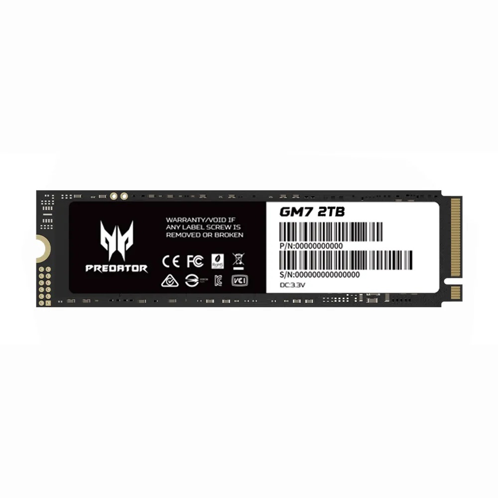 【Acer 宏碁】Predator GM7 2TB M.2 PCIe Gen4 ssd固態硬碟 5年保固(最高讀取7200MB/s)