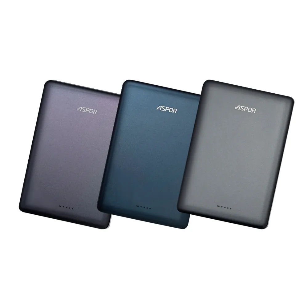 【ASPOR】A382 金屬質感 10000mAh 極薄型磁吸行動電源 附收納袋(Magsafe/PD快充)