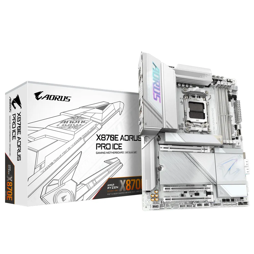 【GIGABYTE 技嘉】X870E AORUS PRO ICE DDR5 主機板