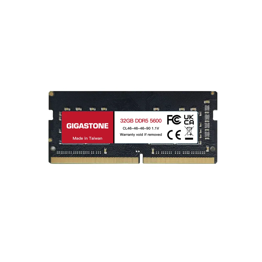 【GIGASTONE 立達】DDR5 5600MHz 32GB 筆記型記憶體單入(NB專用)