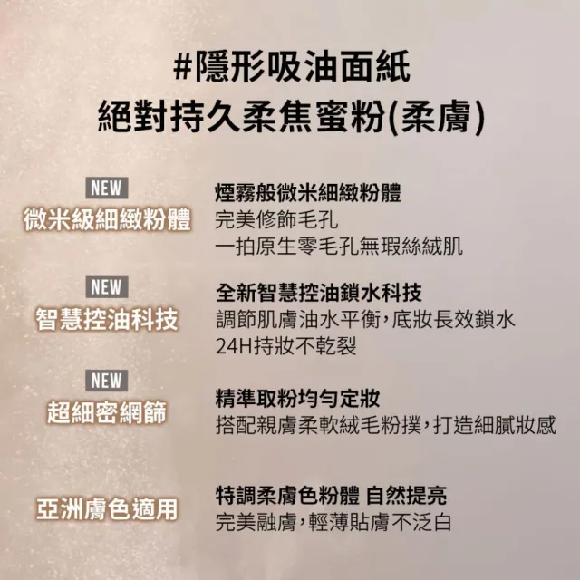 【PONY EFFECT】全新上市momo獨家 絕對持久柔焦蜜粉(柔膚)10g 2入組 控油/篩網/膚色/提亮/定妝