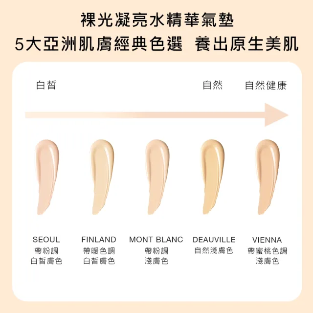 【NARS】官方直營 裸光凝亮水精華氣墊粉蕊3入組(雙11限定)
