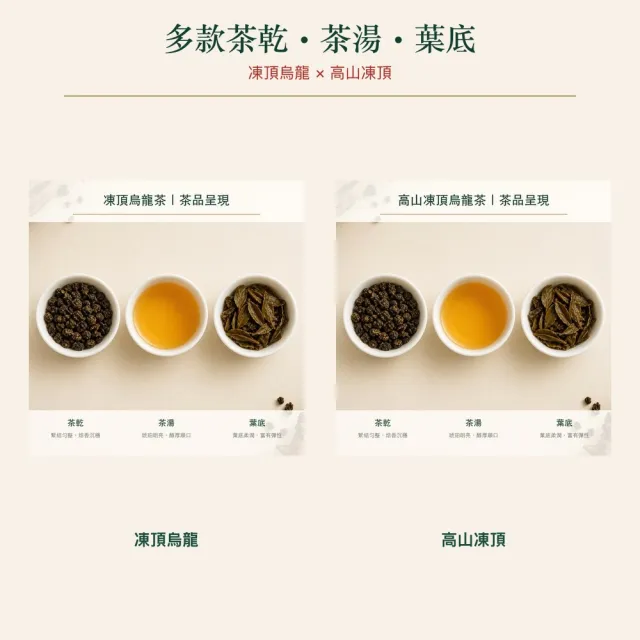 【台灣茶葉產銷協會】凍頂＋高山凍頂 雙茶2入組｜罐裝4兩(1+1)