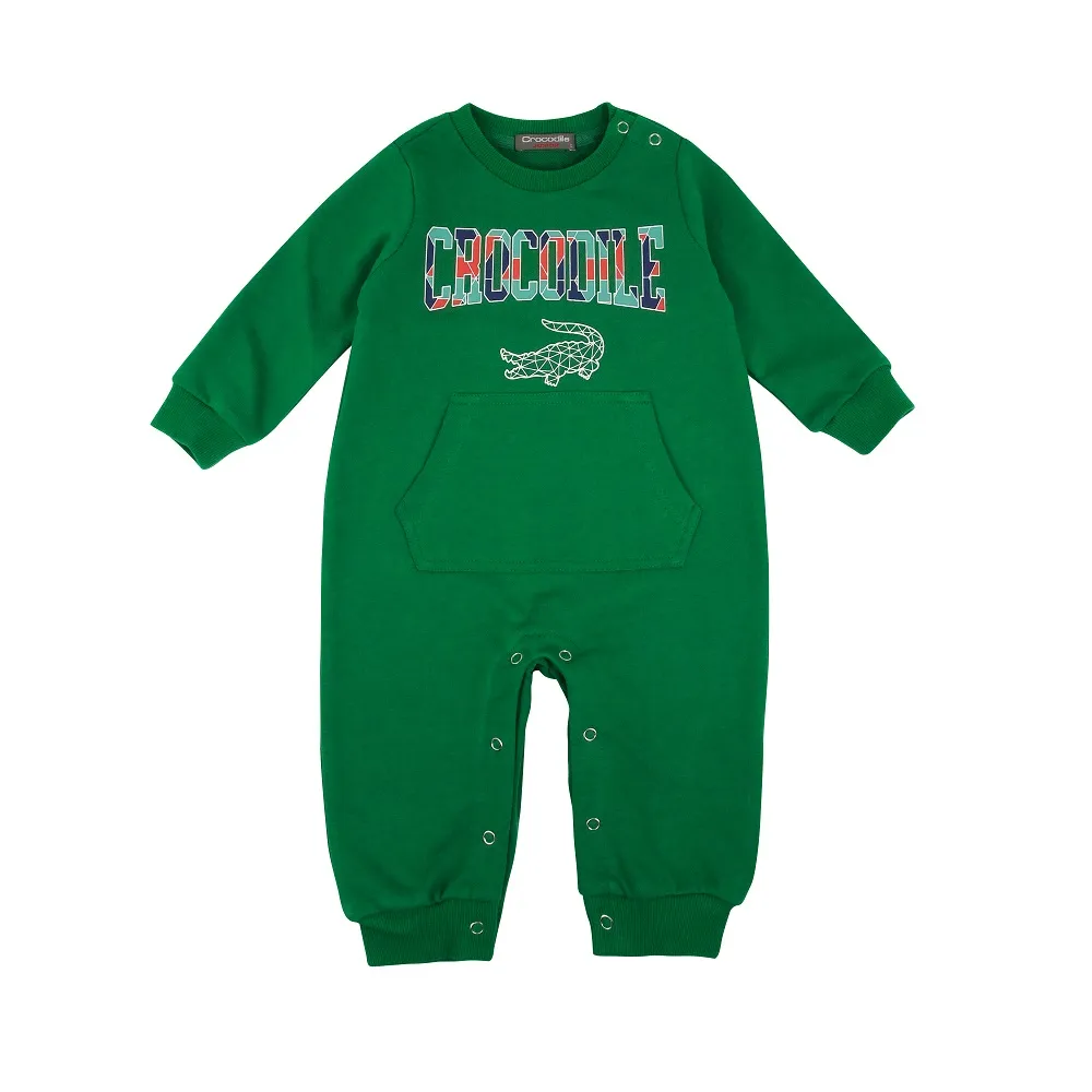 【Crocodile Junior 小鱷魚童裝】『小鱷魚童裝』經典鱷魚LOGO連身衣(產品編號 : U66531-04 小童款)